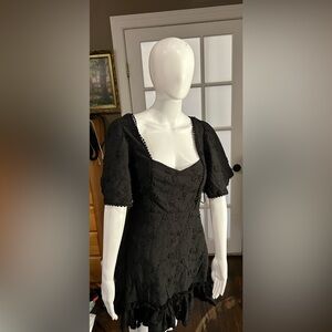 Black dress above knee length